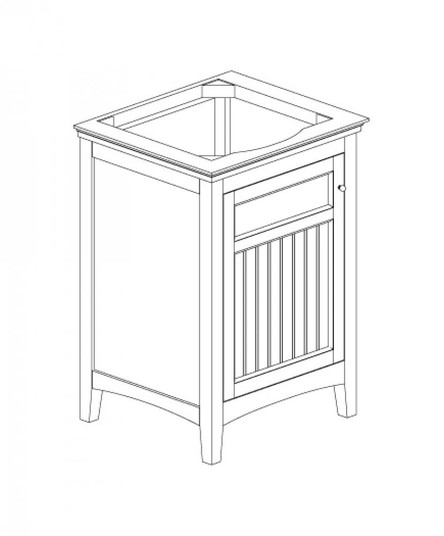 BATHROOM FURNITURE (91|V-DANUBE-24WT)