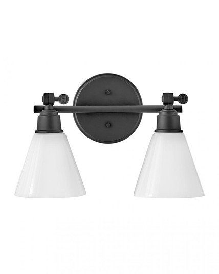 Small Adjustable Two Light Vanity (87|51182BK)