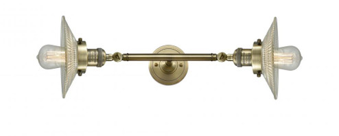 Halophane - 2 Light - 9 inch - Antique Brass - Adjustable Bath Vanity Light (3442|208L-AB-G2-LED)