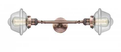 Oxford - 2 Light - 8 inch - Antique Copper - Adjustable Bath Vanity Light (3442|208L-AC-G532)