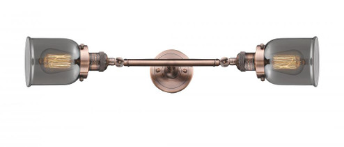Bell - 2 Light - 5 inch - Antique Copper - Adjustable Bath Vanity Light (3442|208L-AC-G53-LED)