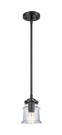 Canton - 1 Light - 5 inch - Oil Rubbed Bronze - Stem hung - Mini Pendant (3442|284-1S-OB-G182S)