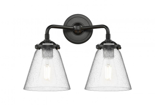 Cone - 2 Light - 14 inch - Oil Rubbed Bronze - Bath Vanity Light (3442|284-2W-OB-G64)