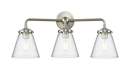 Cone - 3 Light - 24 inch - Brushed Satin Nickel - Bath Vanity Light (3442|284-3W-SN-G64)