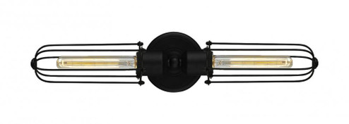 Muselet - 2 Light - 22 inch - Matte Black - Bath Vanity Light (3442|900-2W-BK-CE225-BK)