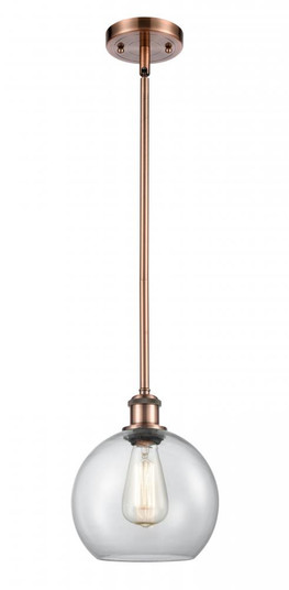 Athens - 1 Light - 8 inch - Antique Copper - Mini Pendant (3442|516-1S-AC-G122-LED)