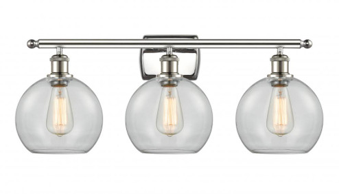 Athens - 3 Light - 28 inch - Polished Nickel - Bath Vanity Light (3442|516-3W-PN-G122-LED)