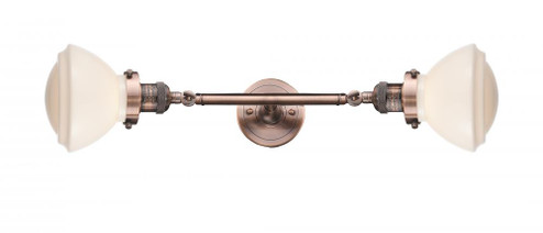 Olean - 2 Light - 7 inch - Antique Copper - Adjustable Bath Vanity Light (3442|208L-AC-G321-LED)