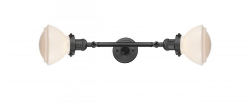Olean - 2 Light - 7 inch - Oil Rubbed Bronze - Adjustable Bath Vanity Light (3442|208L-OB-G321-LED)
