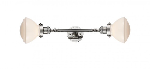 Olean - 2 Light - 7 inch - Polished Nickel - Adjustable Bath Vanity Light (3442|208L-PN-G321-LED)