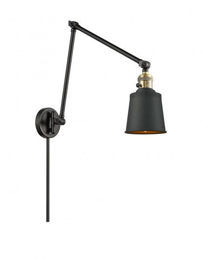 Addison - 1 Light - 8 inch - Black Antique Brass -Adjustable Swing Arm (3442|238-BAB-M9-BK)
