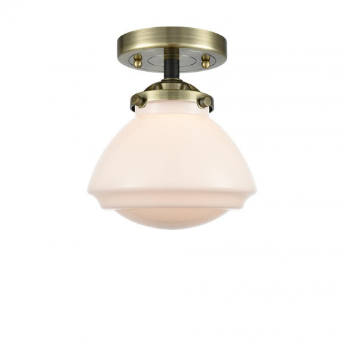 Olean - 1 Light - 7 inch - Black Antique Brass - Semi-Flush Mount (3442|284-1C-BAB-G321)