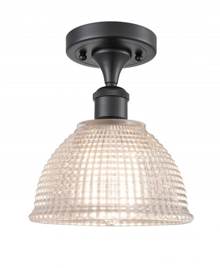 Arietta - 1 Light - 8 inch - Matte Black - Semi-Flush Mount (3442|516-1C-BK-G422-LED)