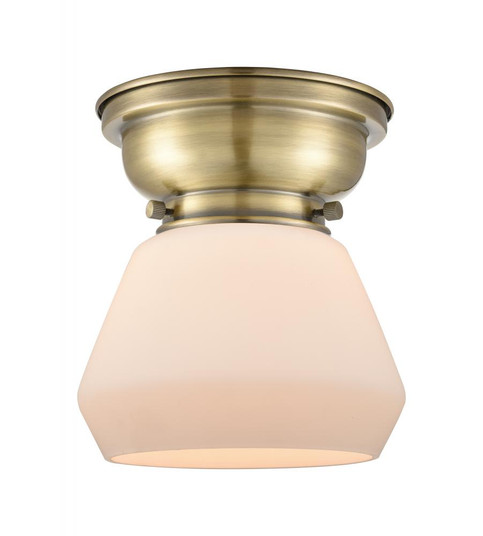 Fulton - 1 Light - 7 inch - Antique Brass - Flush Mount (3442|623-1F-AB-G171-LED)