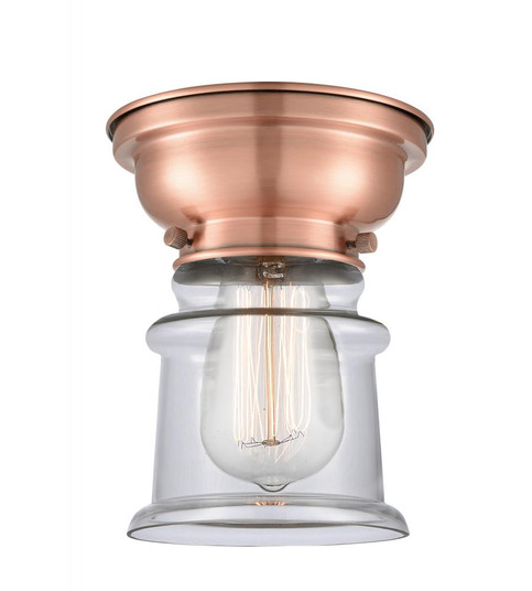 Canton - 1 Light - 6 inch - Antique Copper - Flush Mount (3442|623-1F-AC-G182S-LED)