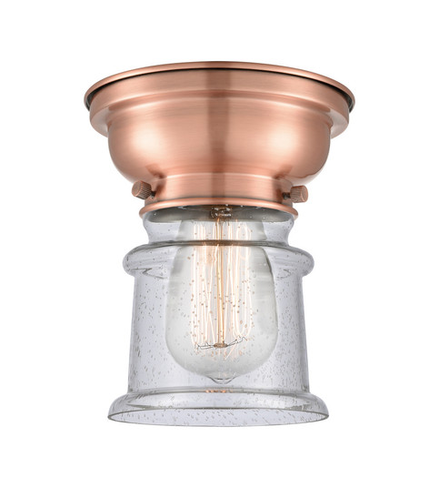 Canton - 1 Light - 6 inch - Antique Copper - Flush Mount (3442|623-1F-AC-G184S)