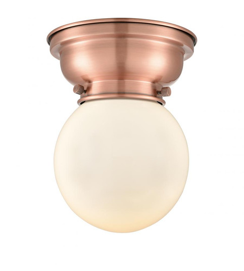 Beacon - 1 Light - 6 inch - Antique Copper - Flush Mount (3442|623-1F-AC-G201-6)