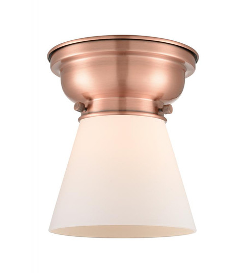 Cone - 1 Light - 6 inch - Antique Copper - Flush Mount (3442|623-1F-AC-G61)