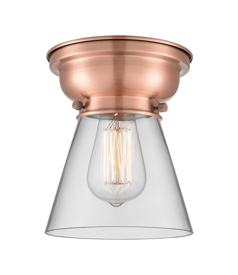 Cone - 1 Light - 6 inch - Antique Copper - Flush Mount (3442|623-1F-AC-G62)