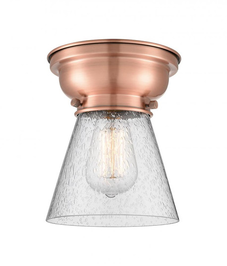 Cone - 1 Light - 6 inch - Antique Copper - Flush Mount (3442|623-1F-AC-G64-LED)
