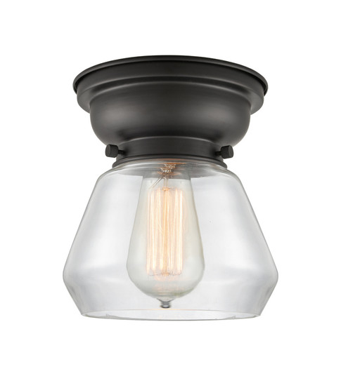 Fulton - 1 Light - 7 inch - Matte Black - Flush Mount (3442|623-1F-BK-G172)