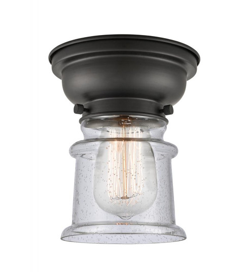 Canton - 1 Light - 6 inch - Matte Black - Flush Mount (3442|623-1F-BK-G184S-LED)