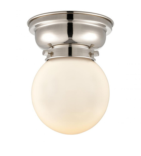 Beacon - 1 Light - 6 inch - Polished Nickel - Flush Mount (3442|623-1F-PN-G201-6-LED)