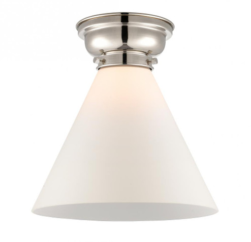 Cone - 1 Light - 12 inch - Polished Nickel - Flush Mount (3442|623-1F-PN-G41-L-LED)