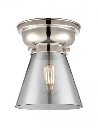 Cone - 1 Light - 6 inch - Polished Nickel - Flush Mount (3442|623-1F-PN-G63-LED)
