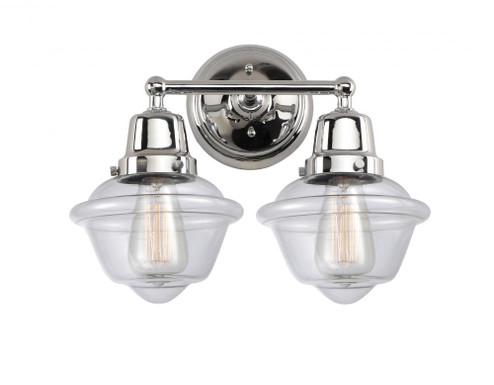 Oxford - 2 Light - 16 inch - Polished Chrome - Bath Vanity Light (3442|623-2W-PC-G532)