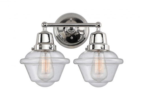 Oxford - 2 Light - 16 inch - Polished Chrome - Bath Vanity Light (3442|623-2W-PC-G534)