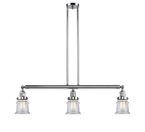 Canton - 3 Light - 39 inch - Polished Chrome - Stem Hung - Adjustable Island Light (3442|213-PC-G182S)