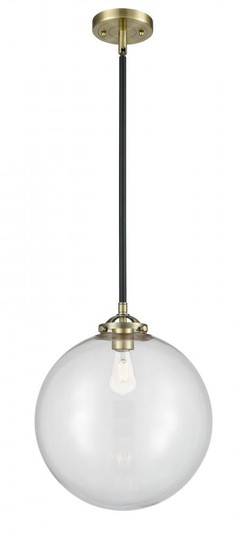 Beacon - 1 Light - 12 inch - Black Antique Brass - Stem hung - Mini Pendant (3442|284-1S-BAB-G202-12)