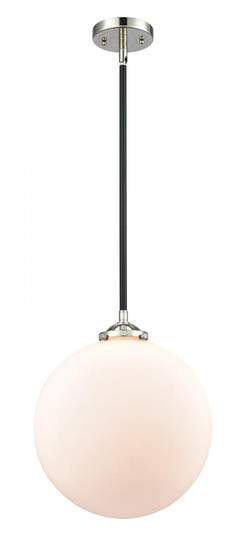 Beacon - 1 Light - 12 inch - Black Polished Nickel - Stem hung - Mini Pendant (3442|284-1S-BPN-G201-12-LED)