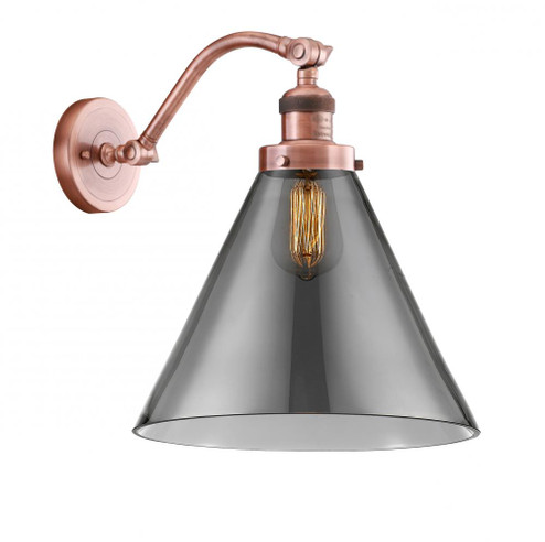 Cone - 1 Light - 12 inch - Antique Copper - Adjustable Sconce (3442|515-1W-AC-G43-L)