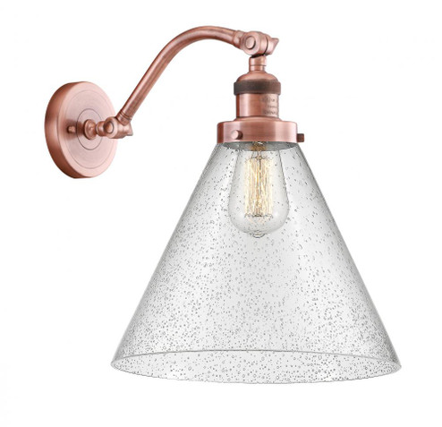 Cone - 1 Light - 12 inch - Antique Copper - Adjustable Sconce (3442|515-1W-AC-G44-L)