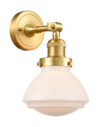 Olean - 1 Light - 7 inch - Satin Gold - Adjustable Sconce (3442|203-SG-G321-LED)
