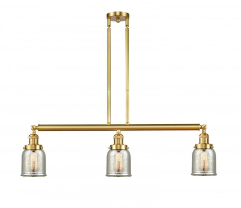 Bell - 3 Light - 38 inch - Satin Gold - Stem Hung - Adjustable Island Light (3442|213-SG-G58-LED)