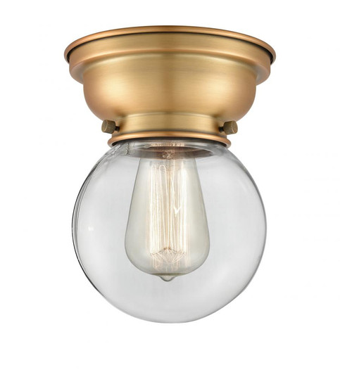 Beacon - 1 Light - 6 inch - Brushed Brass - Flush Mount (3442|623-1F-BB-G202-6-LED)
