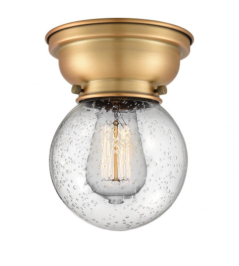 Beacon - 1 Light - 6 inch - Brushed Brass - Flush Mount (3442|623-1F-BB-G204-6-LED)