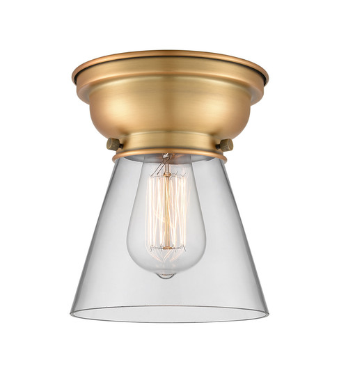Cone - 1 Light - 6 inch - Brushed Brass - Flush Mount (3442|623-1F-BB-G62)