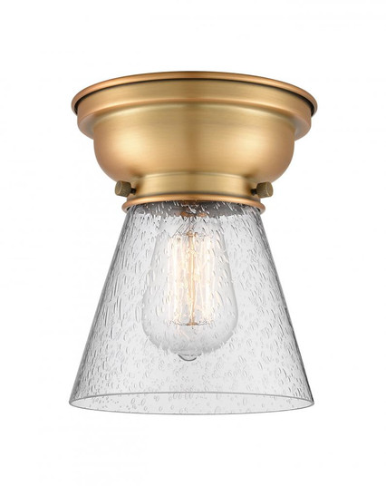 Cone - 1 Light - 6 inch - Brushed Brass - Flush Mount (3442|623-1F-BB-G64-LED)