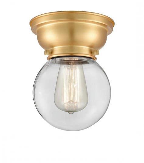 Beacon - 1 Light - 6 inch - Satin Gold - Flush Mount (3442|623-1F-SG-G202-6)