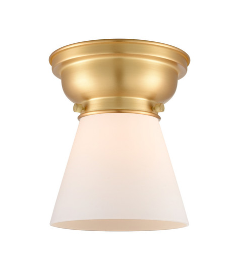 Cone - 1 Light - 6 inch - Satin Gold - Flush Mount (3442|623-1F-SG-G61-LED)