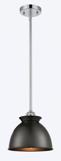 Adirondack - 1 Light - 8 inch - Polished Chrome - Mini Pendant (3442|516-1S-PC-M14-BK-LED)