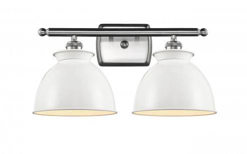 Adirondack - 2 Light - 18 inch - Brushed Satin Nickel - Bath Vanity Light (3442|516-2W-SN-M14-W)