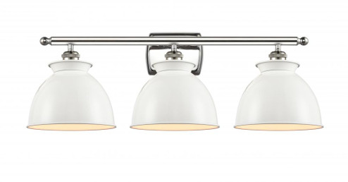 Adirondack - 3 Light - 28 inch - Brushed Satin Nickel - Bath Vanity Light (3442|516-3W-SN-M14-W-LED)