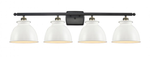 Adirondack - 4 Light - 38 inch - Black Antique Brass - Bath Vanity Light (3442|516-4W-BAB-M14-W-LED)