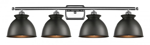 Adirondack - 4 Light - 38 inch - Polished Chrome - Bath Vanity Light (3442|516-4W-PC-M14-BK)
