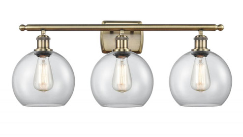 Athens - 3 Light - 28 inch - Antique Brass - Bath Vanity Light (3442|516-3W-AB-G122-LED)